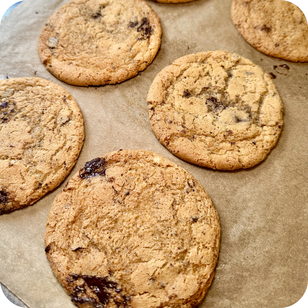browned butter sourdough cookies