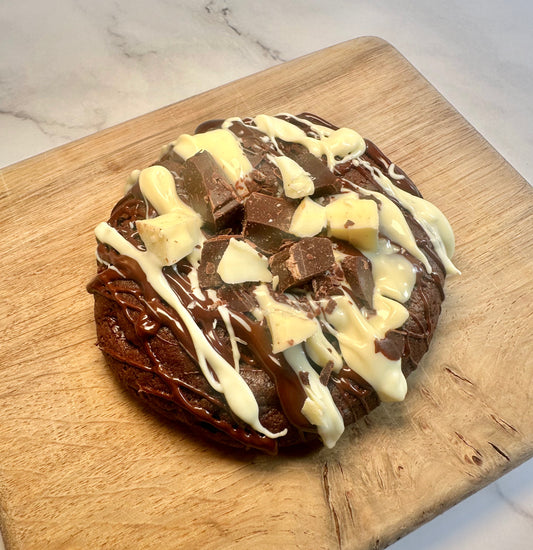 Triple chocolate sourdough cookie