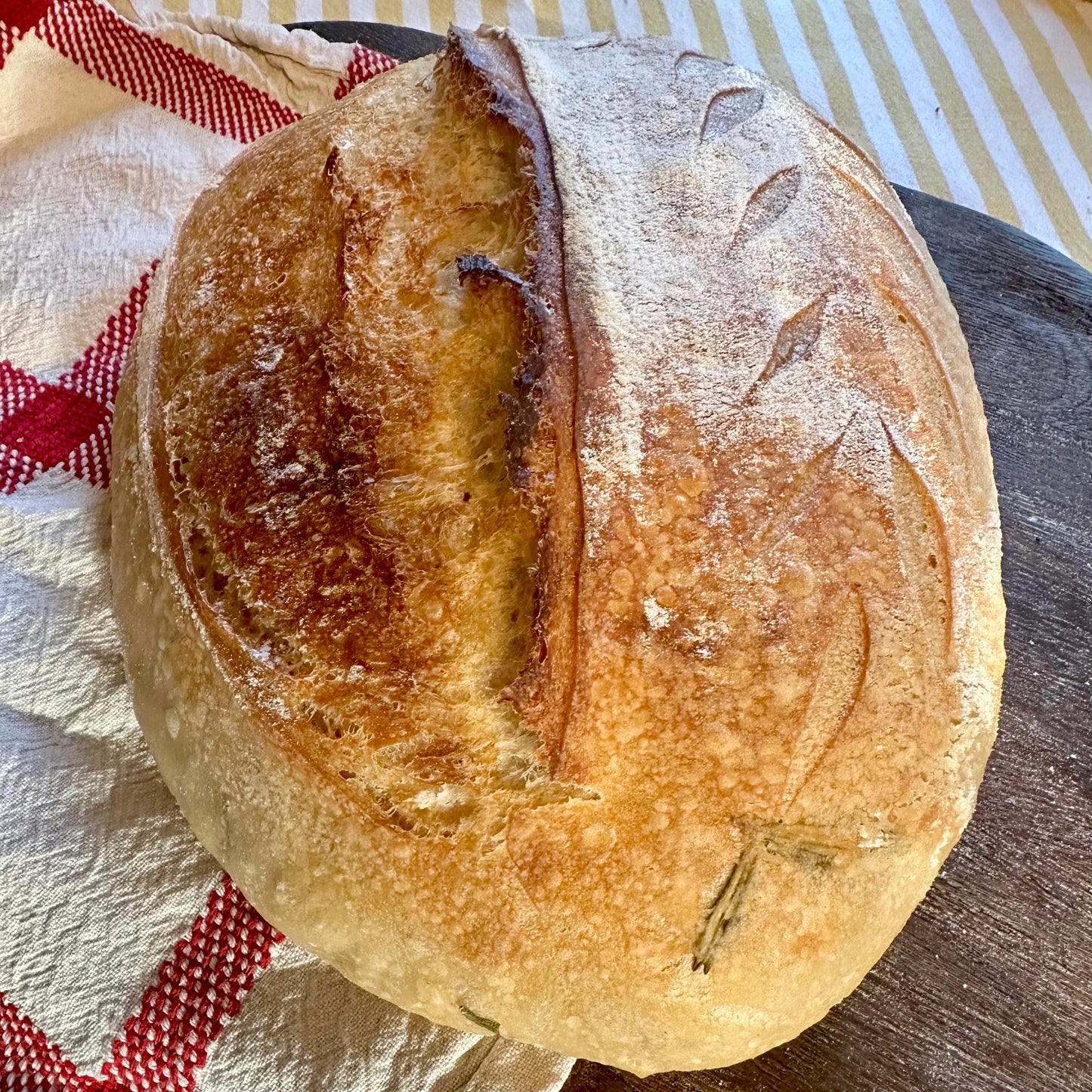Rosemary sourdough loaf